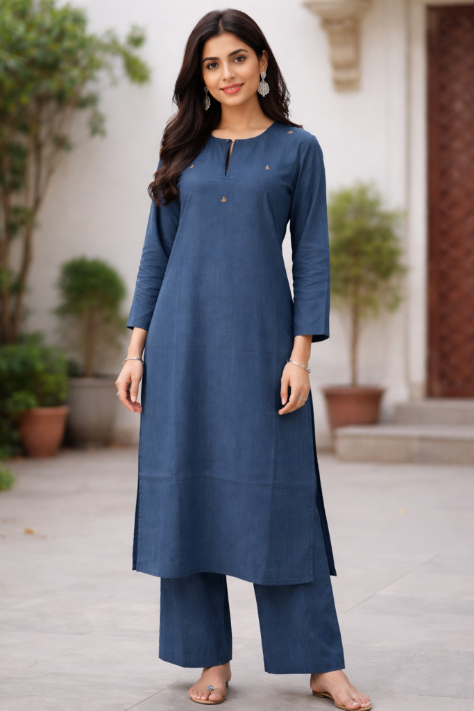 Midnight Blue Kurta Set