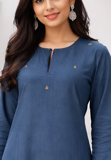 Midnight Blue Kurta Set
